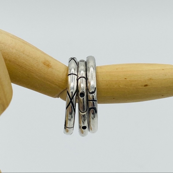 Stackable Silver Rings | Set of Three - Picture 1 of 9